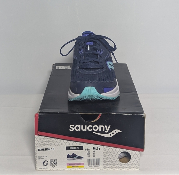 NEW Saucony Womens Cohesion 16 Running Shoes Sz 9.5W blue/purple - Picture 4 of 4
